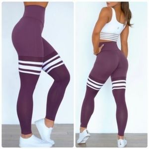 Bombshell Sportswear Thigh-Highs Solid Leggings